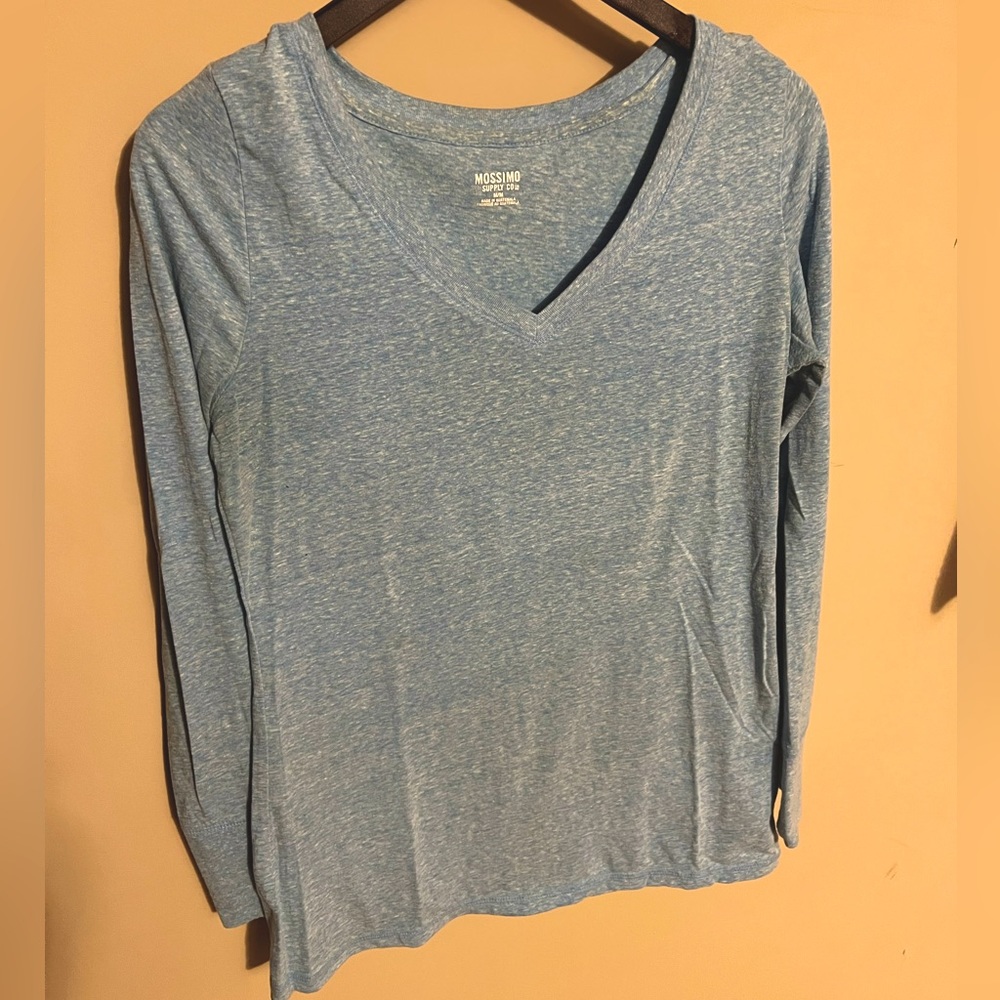 Group of casual tees, long and short sleeve, Target and Loft size L